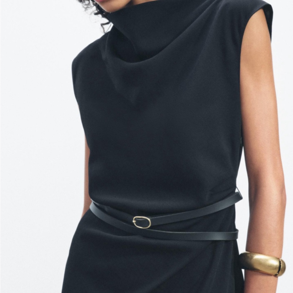 ZW COLLECTION BELTED MIDI DRESS
BLACK - Picture 2 of 10